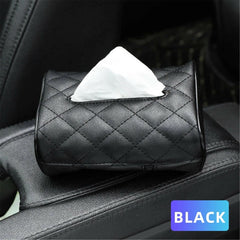 Tissue Box Napkin Case Holder PU Leather Storage Organiser Cover Home Table Car