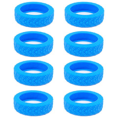 Suitcase Wheel Covers 8pk – Silicone Luggage Caster Protectors, Quiet