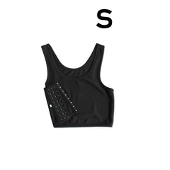 Chest Binder – Short Buckle Binding Vest for Tomboy & Trans