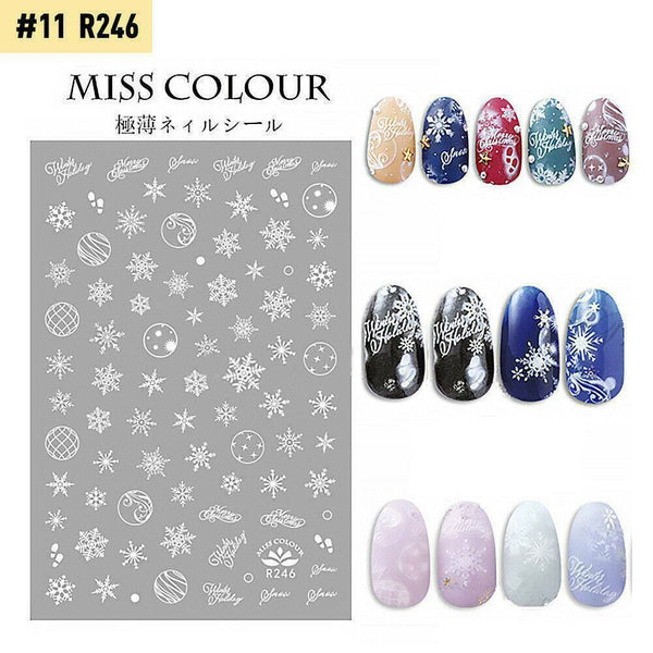 11Pcs/set Flower Lace Nail Foil Decal Transfer Star Glue Strong Adhesive DIY Gel