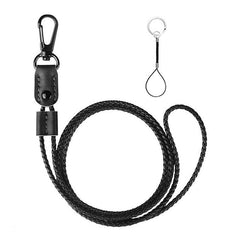 Leather Weave Neck Lanyard Strap String Phone Keys ID Card Badge Name Tag Holder