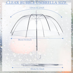 Clear Umbrella – Transparent Dome Bubble Rain Umbrella