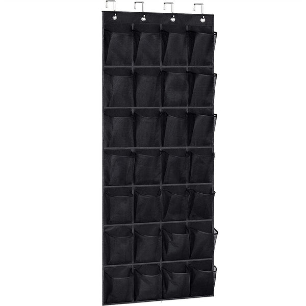 28 Pockets Shoe Holder Bag Organiser Over Door Hanging Shelf Rack Storage Bag AU