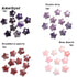 4X Natural Crystal Quartz 3CM Star Carved Worry Pocket Gemstone Healing Stone AU