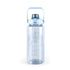 2L Water Bottle Straw Cup Motivational Drink Flask With Time Markings Sports Gym