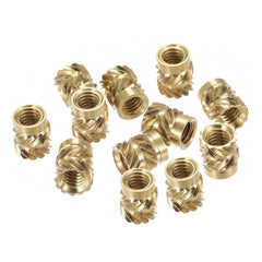 M4 Female Brass Knurled Female Threaded Insert Embedment Nuts AUS