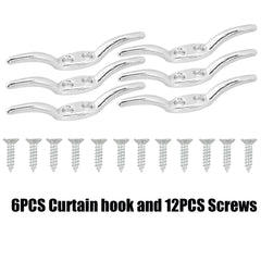 UP 12Sets Blinds Cord Cleat Safety Winders with Screws for Roman Curtains Ropes