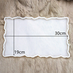 Large Safe Silicone Tray Artist Mold Irregular Coaster Resin DIY HOT Tray Mould