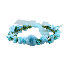 Women Party Flower Wreath Garland Beach Wedding Girl Hair Headband crown 4colour