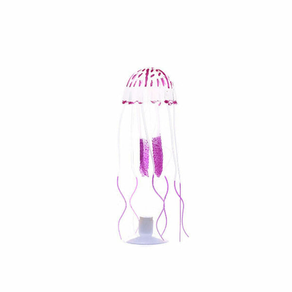 3X Fish Tank Fluorescent Glowing Beauty Artificial Simulated Jellyfish Ornament
