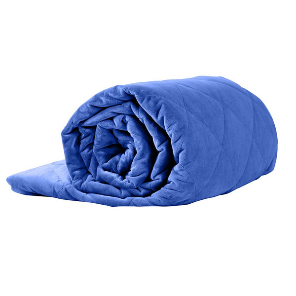 DreamZ 7KG Anti Anxiety Weighted Blanket Gravity Blankets Royal Blue Colour - Lets Party