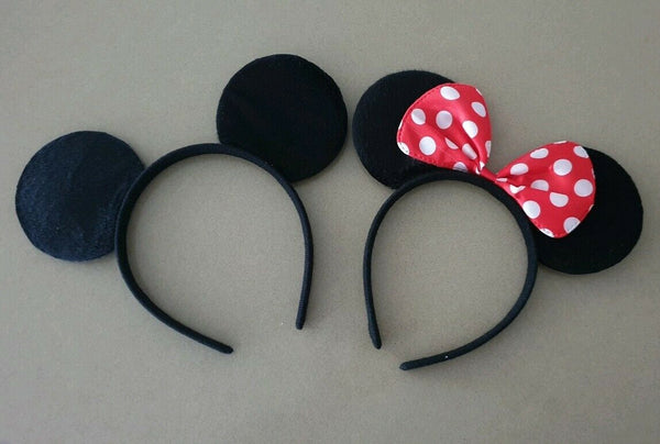 Costume Bow MICKEY Fancy Dress Unisex Party Decoration Minnie Mouse Ear Headband - Lets Party