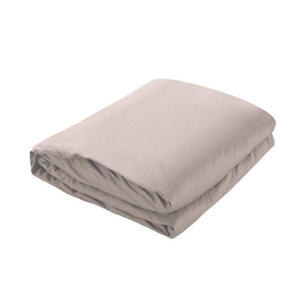DreamZ 198x122cm Cotton Anti Anxiety Weighted Blanket Cover Protector Beige - Lets Party