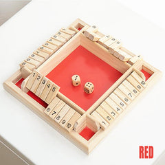 Shut the Box Game Wooden Board Number Drinking Dice Toy Family Traditional AU DM