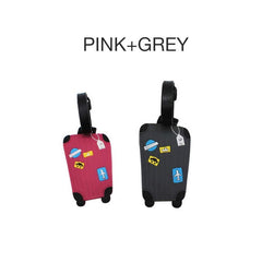 Travel Luggage Tags Set of 2 Name Tag Address ID Labels for Suitcase Bag Baggage