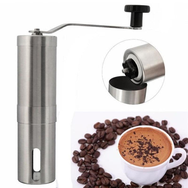 Stainless Steel Manual Coffee Bean Grinder Spice or Nuts Grinding Mill Hand Tool - Lets Party