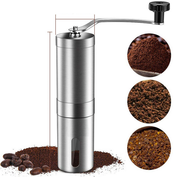 Stainless Steel Manual Coffee Bean Grinder Spice or Nuts Grinding Mill Hand Tool - Lets Party