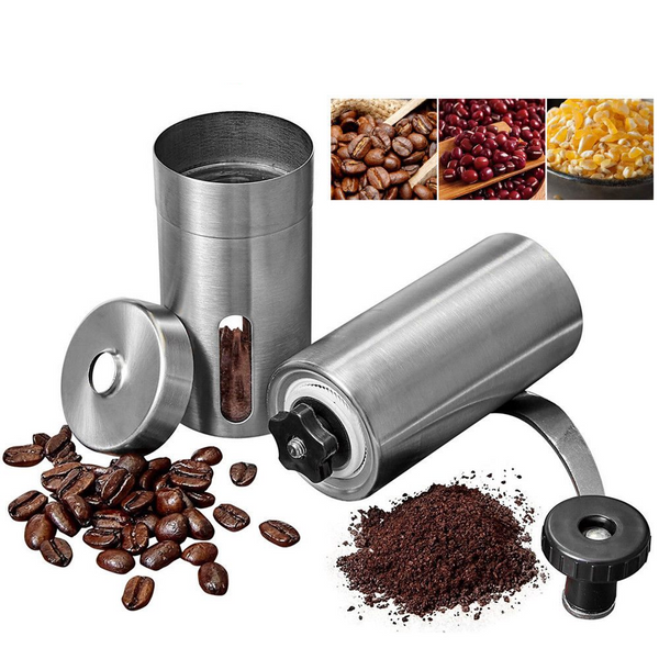 Stainless Steel Manual Coffee Bean Grinder Spice or Nuts Grinding Mill Hand Tool - Lets Party