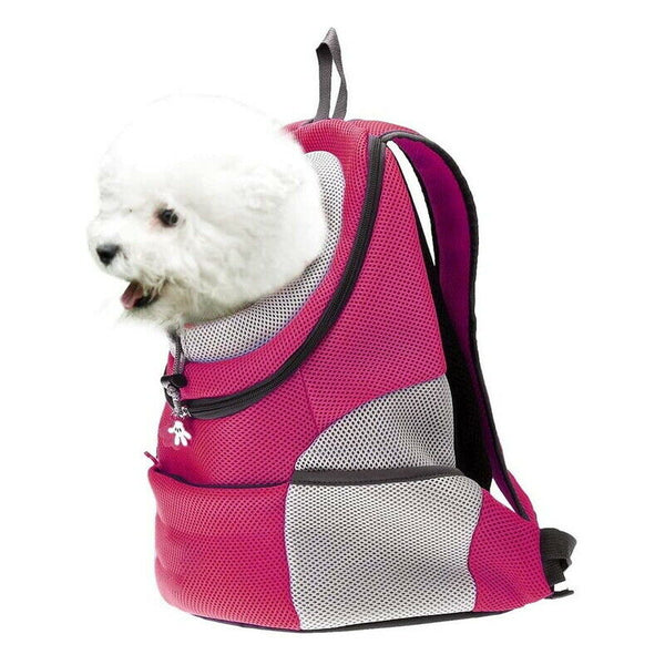 Puppy Travel Mesh Pet Dog Carrier Backpack Front Travel Portable Shoulder Bag AU - Lets Party