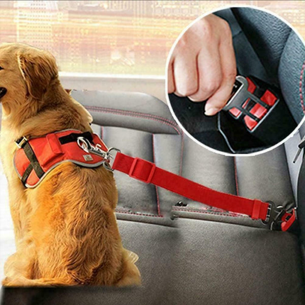 Adjustable Pet Dog Safety Car Vehicle Seat Belt Harness Lead Seatbelt 3 Colors - Lets Party