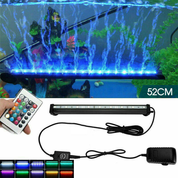 Led Aquarium Lights Submersible Air Bubble Rgb Light for Fish Tank Underwater - Lets Party