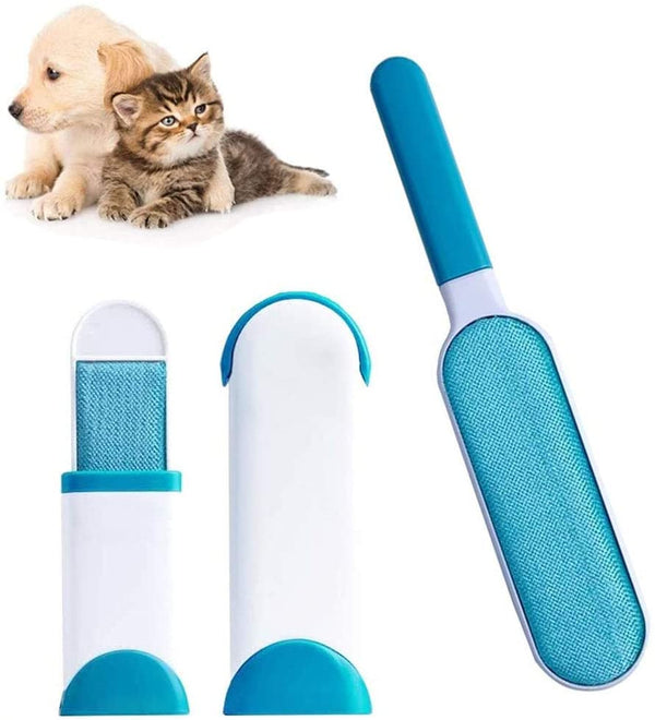 Reusable Furs Pet Hair Lint Brusher Remover Double Side Brush Self-Cleaning Base - Lets Party