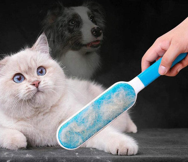 Reusable Furs Pet Hair Lint Brusher Remover Double Side Brush Self-Cleaning Base - Lets Party