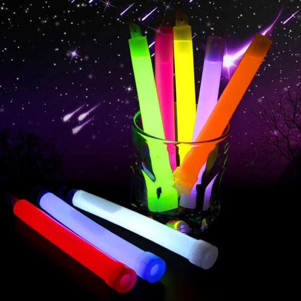 Glow Sticks 6 Inches Hook Lanyard Light Party Glowsticks Poi Glow in the dark - Lets Party