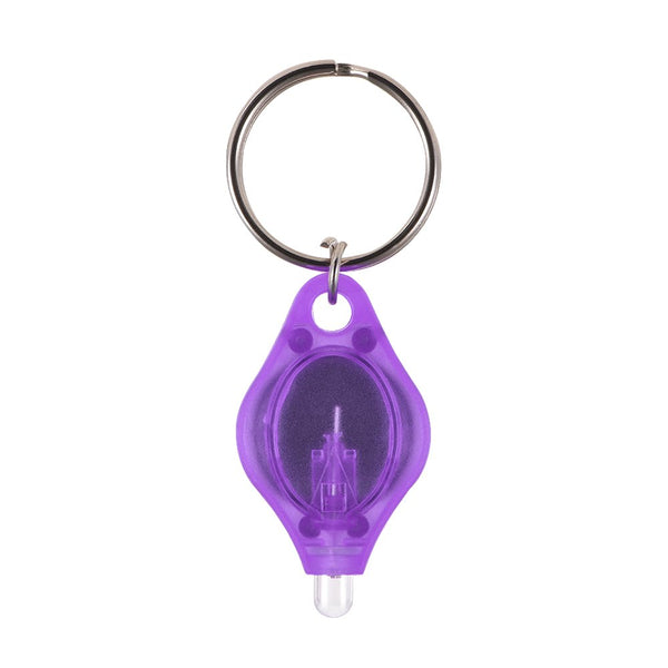 LED UV Purple Light Keyring Key Ring Chain Torch Light Battery Operated - Lets Party