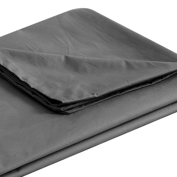 DreamZ 198x122cm Anti Anxiety Weighted Blanket Cover Polyester Cover Only Grey - Lets Party