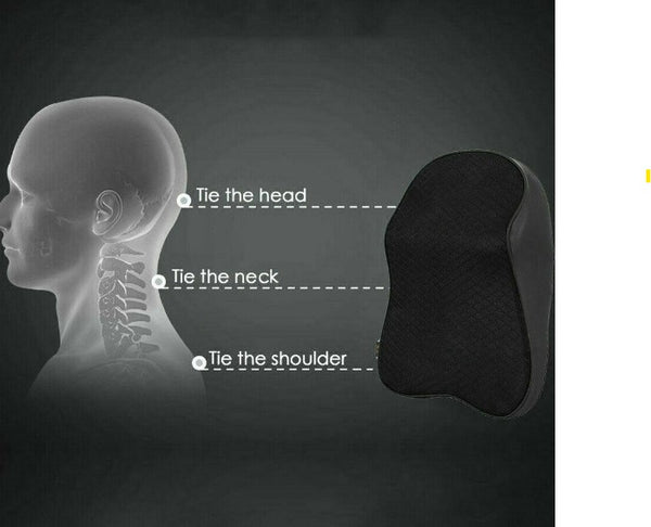 Car Seat Headrest Pad Memory Foam Pillow Head Neck Rest Support Cushion Mat - Lets Party