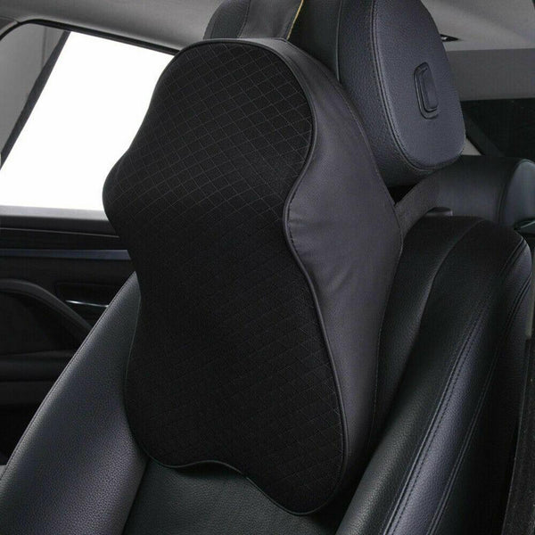 Car Seat Headrest Pad Memory Foam Pillow Head Neck Rest Support Cushion Mat - Lets Party