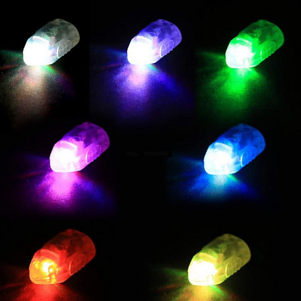 20x White Latex Balloons+ 20X Colourful Balloon Lights Up Glow in dark Wedding - Lets Party