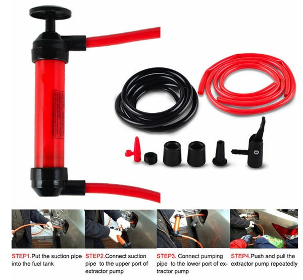 Draper Fuel Transfer Syphon Pump Siphon Hand Car Vehicle Petrol Diesel Water - Lets Party