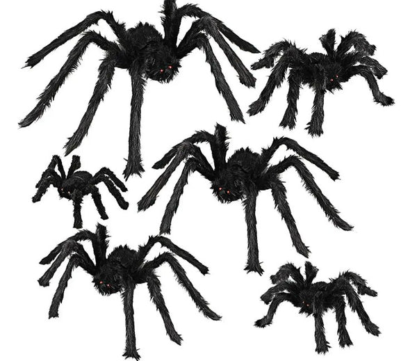 30-150CM Spider Halloween Decoration Haunted House Prop Indoor Outdoor Giant - Lets Party