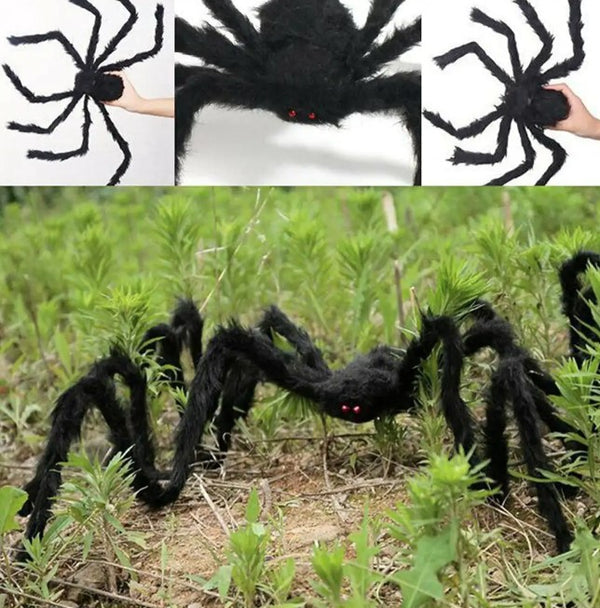 30-150CM Spider Halloween Decoration Haunted House Prop Indoor Outdoor Giant - Lets Party