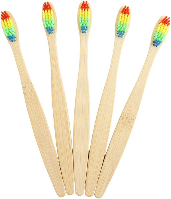 Bamboo Toothbrush Oral Care Environmental Teeth Brushes Hard Bristles With Box - Lets Party