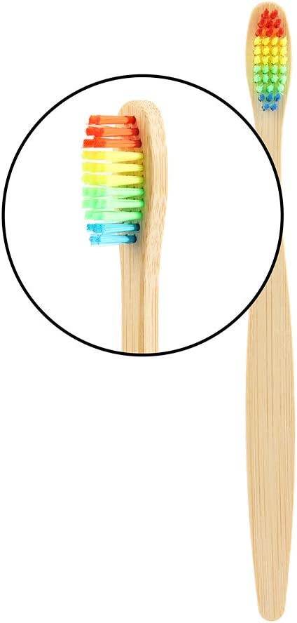 Bamboo Toothbrush Oral Care Environmental Teeth Brushes Hard Bristles With Box - Lets Party