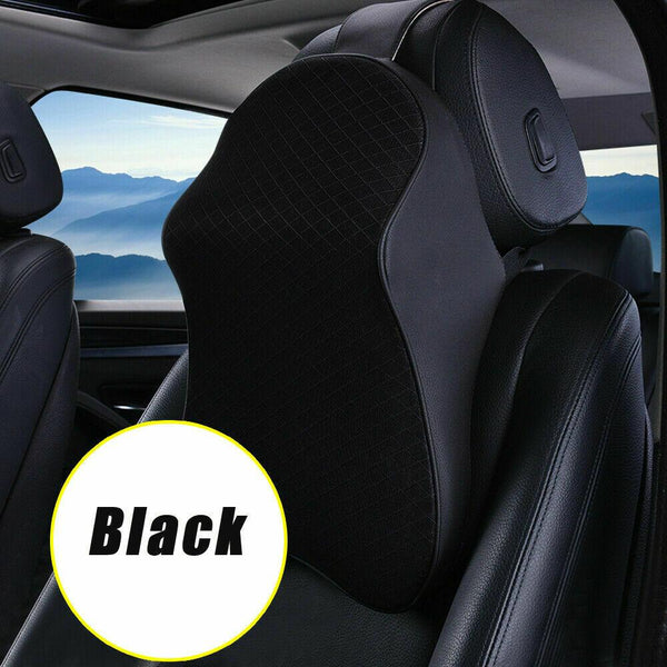 Car Seat Headrest Pad Memory Foam Pillow Head Neck Rest Support Cushion Mat - Lets Party