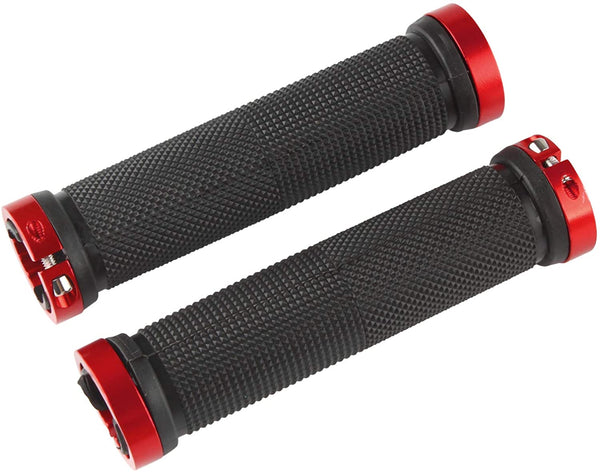 2 Pcs Locking HandleBar Grips Aluminum alloy sleeve Mountain Bike Cycle Bicycle - Lets Party