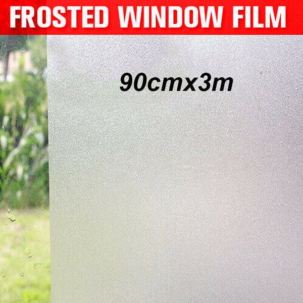 Clear Privacy Frosted Removable Window Glass Film 3M 5M AU POST - Lets Party