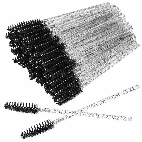 Black New Disposable Eyelash Brush Applicator Extension Mascara Wands - Lets Party