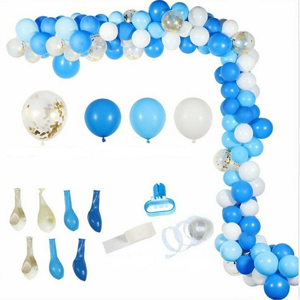 113pcs Balloons+Balloon Arch Kit Set Birthday Wedding Party Garland OR Chain - Lets Party