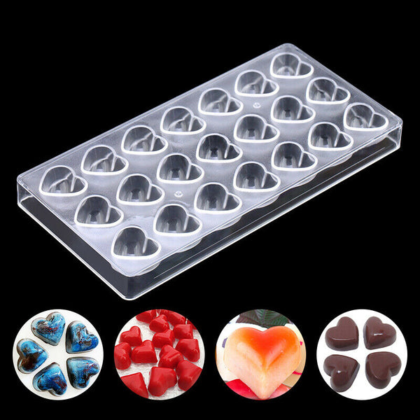 Clear Plastic Chocolate Mould Polycarbonate Sugarcraft Mold Cake Decorating Tool - Lets Party