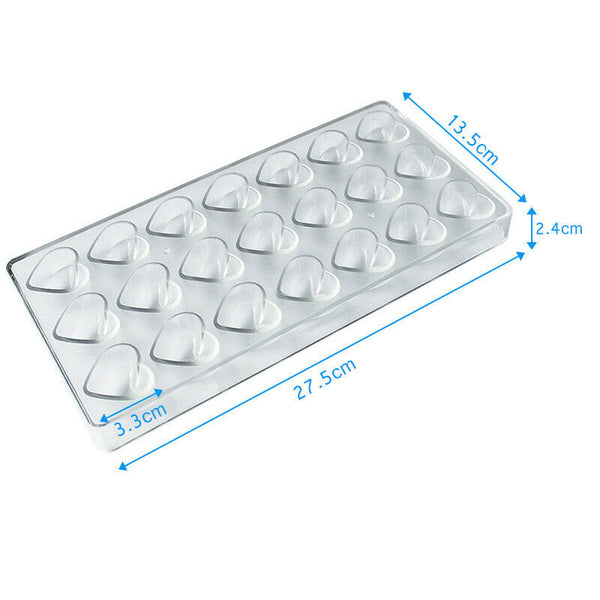 Clear Plastic Chocolate Mould Polycarbonate Sugarcraft Mold Cake Decorating Tool - Lets Party