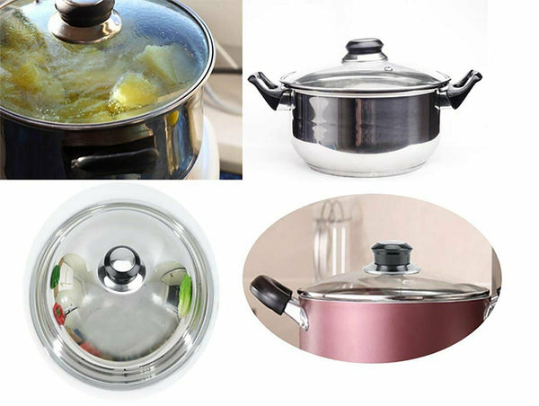 6pcs Kitchen Cookware Pot Saucepan Replacement Pan Lid Hand Grip Knob Handle Set - Lets Party
