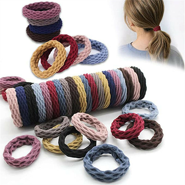 50-500X Colorful Girl Hair Ties Rubber Bands Ropes Rings Ponytail Holder Fashion - Lets Party