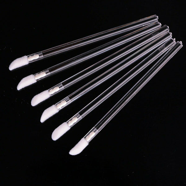 50-500pcs Clear Disposable Lip Brush Lip Wands Gloss Lipstick Applicator Brushes - Lets Party