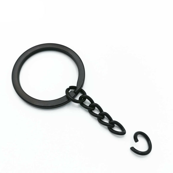 80PCS Bulk Split Metal Key Rings Keyring Blanks With Link Chains For DIY Craft - Lets Party