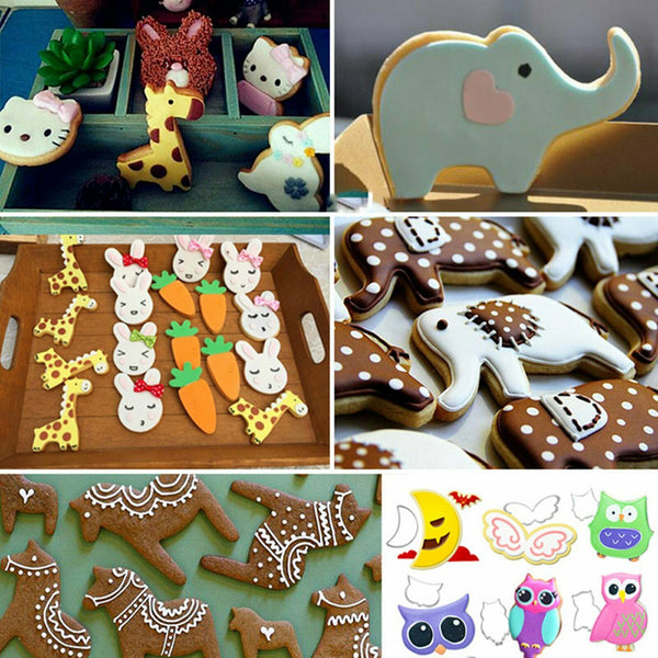 3D Baby Metal Elephant Biscuit Cake Cookie Mold Cutter Mould Cutting Baking Mold - Lets Party